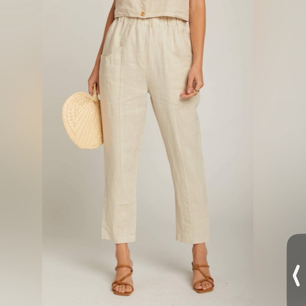 Sold! Mate the label high waisted linen pants